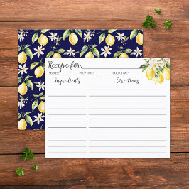 Citronblommor (botaniskt receptkort) Träd Gren