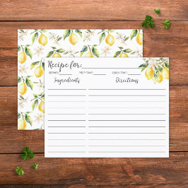 Citronblommor (botaniskt receptkort) Träd Gren