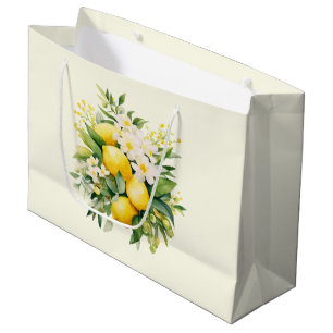 Citronbukett med vita blommor