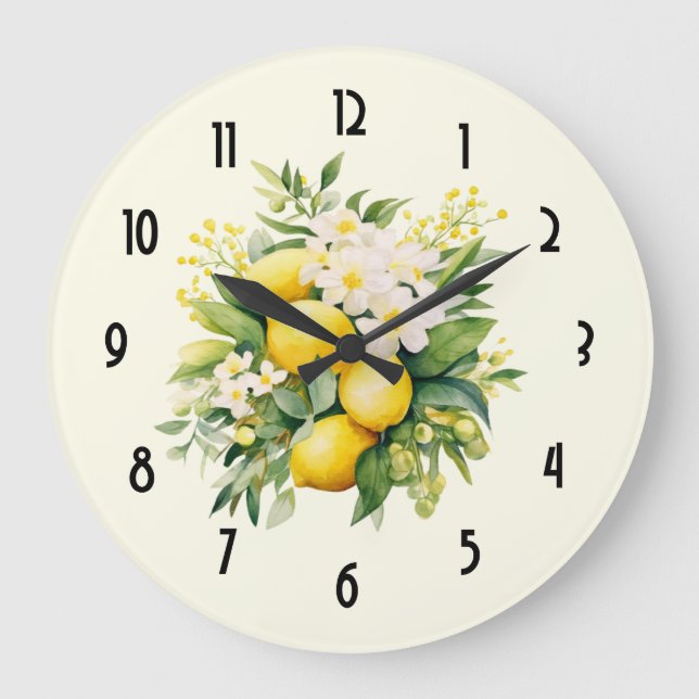 Citronbukett med vita blommor stor klocka (Framsida)