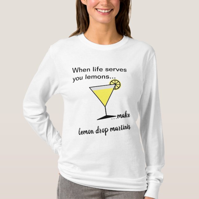 Citroncitrondroppmartini T Shirt (Framsida)