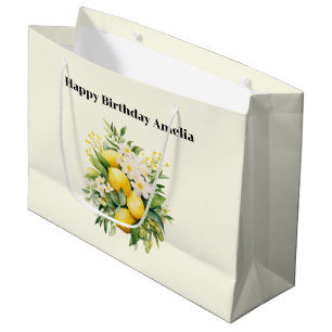 Citrondoft med vita blommor födelsedag