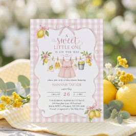 Citrone Baby Shower Inbjudningar