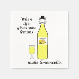 Citrone Citroncellococktail Servietter Pappersservett