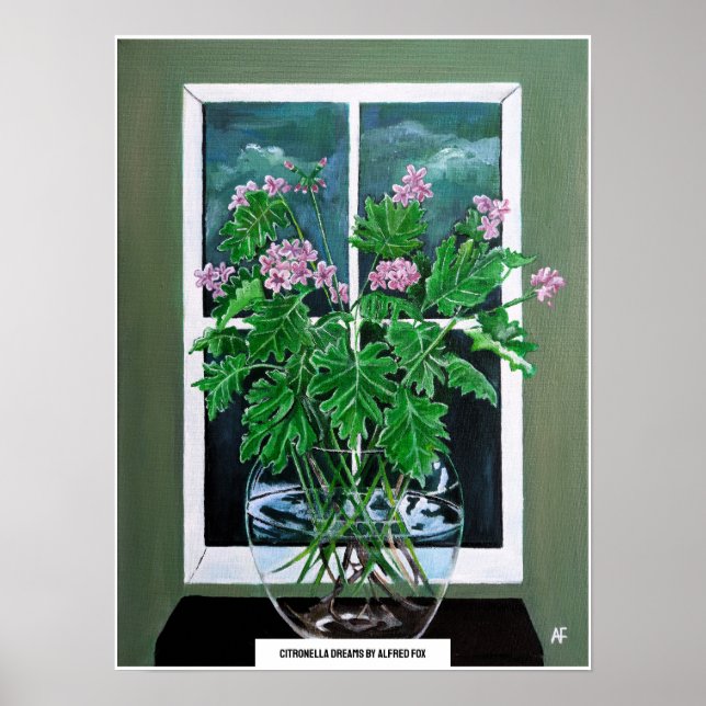Citronella Dreams Målning av Alfred Fox Poster (Framsidan)