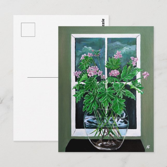 Citronella Dreams Målning av Alfred Fox Vykort (Fram/baksida)