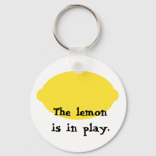 Citronen är i lek Keychain Nyckelring