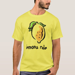 Citronen härskar skjortan t-shirt