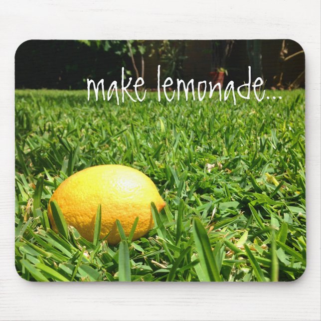 Citronen i gräsmusen vadderar | gör Lemonade Musmatta (Framsidan)