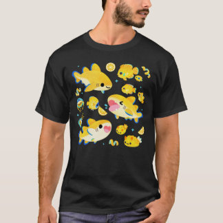 Citronen och vänner blå t shirt