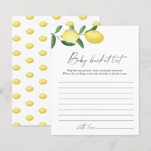 Citroner - Baby-bucket-listspel