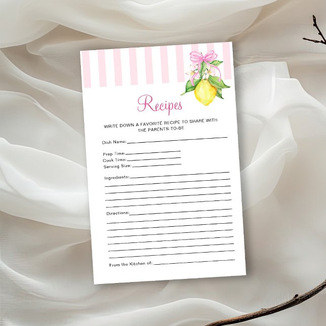 Citroner Baby Shower Recept (Skapare uppladdad)