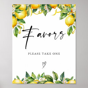 Citroner Citrus-bryggan Favors Poster