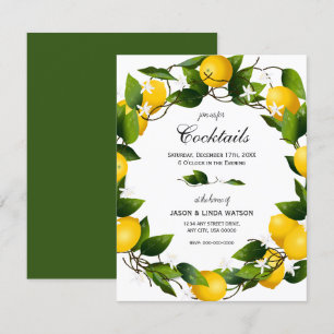 Citroner Citrus Fruit Botanical Inbjudningar