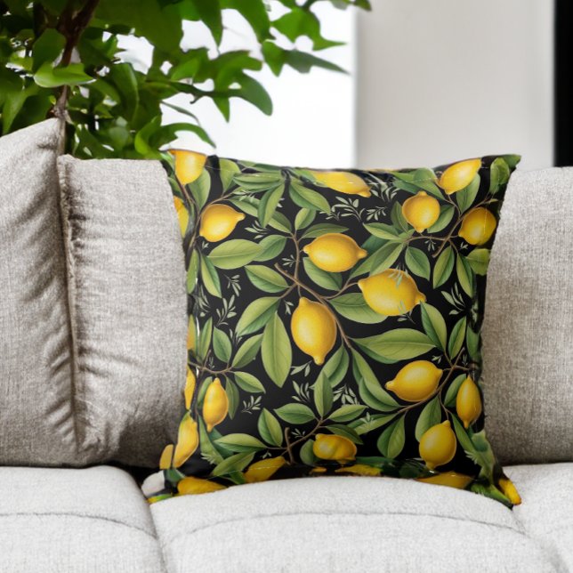 Citroner från Eleganten Amalfi Kusten Kudde (Skapare uppladdad)