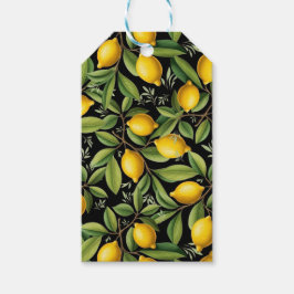 Citroner från Eleganten Amalfi Kusten Presentetikett