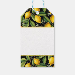 Citroner från Eleganten Amalfi Kusten Presentetikett