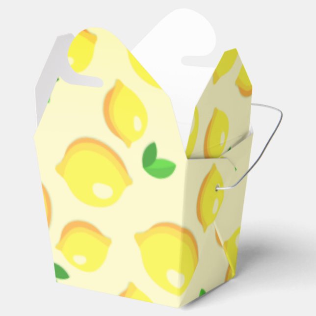Citroner från färsk Gult - Presentaskar (Öppnad)