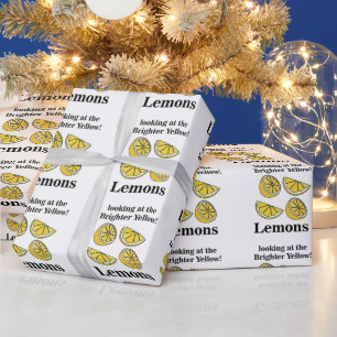 Citroner Frukt Ser På De Ljusa Gula Citronerna Presentpapper