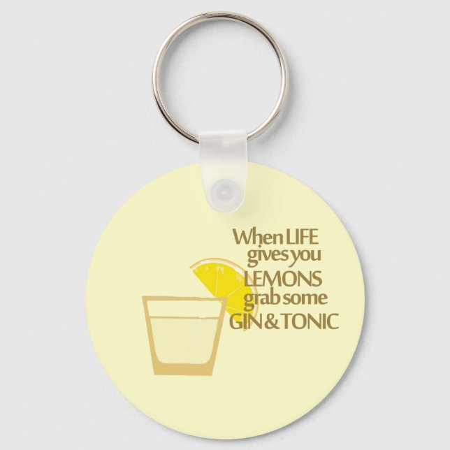 citroner gin och tonic nyckelring (Framsida)