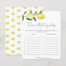 Citroner - Gissa låten baby shower spel