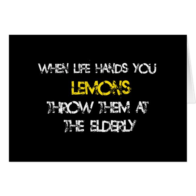 citroner hälsningskort (Framsidan Horizontal)