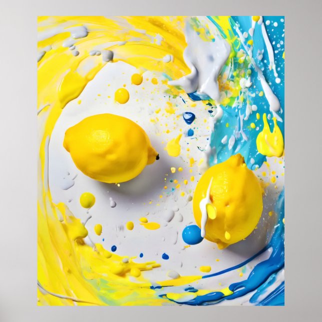 Citroner i Stänk Poster (Framsidan)