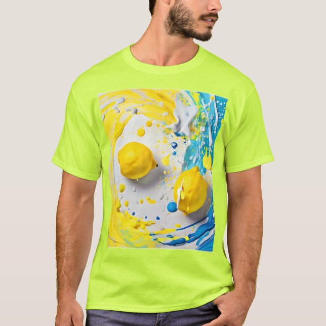 Citroner i Stänk T Shirt (Framsida)