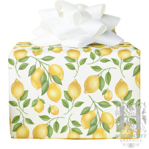 Citroner Inpackningspapper Presentpapper
