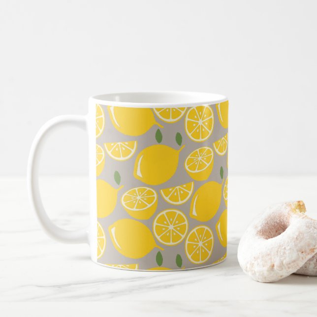 Citroner Kaffemugg (Med munk)