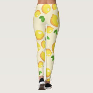 Citroner med färsk Gult Leggings