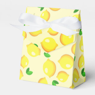 Citroner med färsk Gult Presentaskar