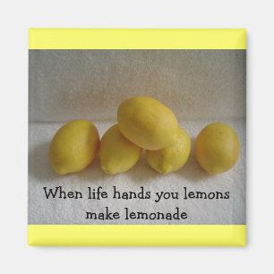 Citroner med 'Liv"-text Magnet