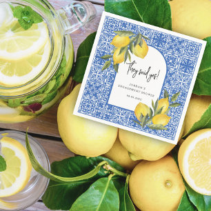 Citroner & Medelhavsplattor De Sa Ja Dusch Pappersservett