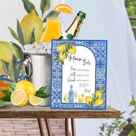 Citroner & Medelhavsplattor Dusch Mimosa Bar skylt