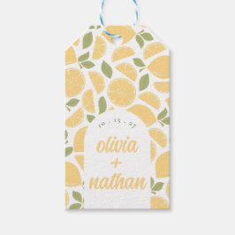 Citroner Möhippa eller Bröllop Personlig Presentetikett