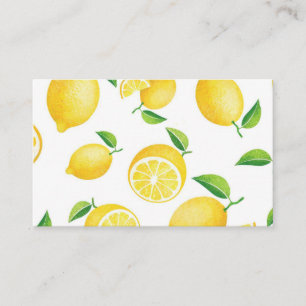 Citroner notering visitkort