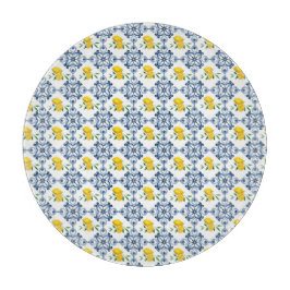 Citroner och blå marockanska plattan Mönster