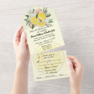 Citroner och blommor, version 2