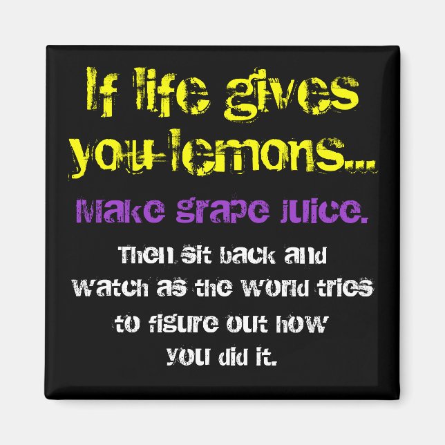 Citroner och grafik magnet (Framsidan)