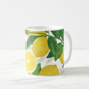 Citroner och Grönt Löv Kaffe Mugg