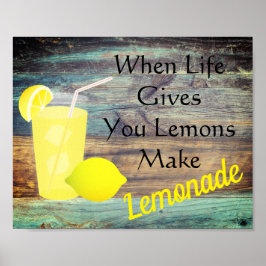 Citroner och lemonade poster