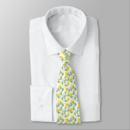 Citroner och Löv Design Necktie Slips