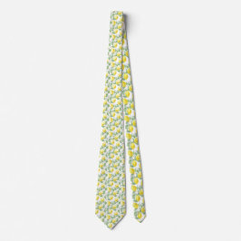 Citroner och Löv Design Necktie Slips