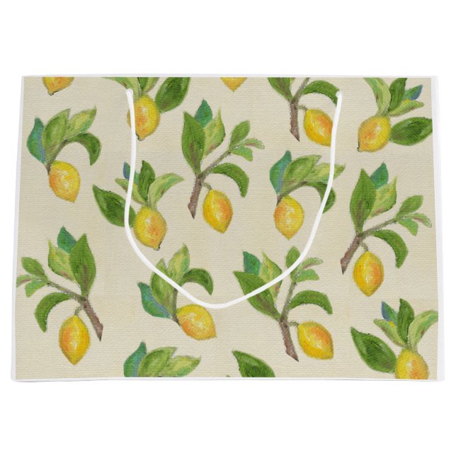 Citroner och Löv-presentväska (Framsidan)