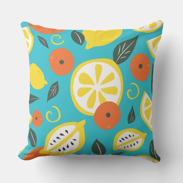 Citroner och Orangar Kudde (Framsida)