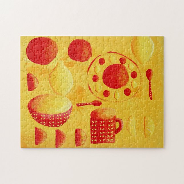 Citroner och Orangar med målning av Bowls Pussel (Horisontell)