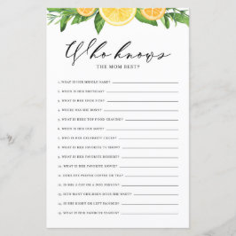 Citroner och Orangar som känner Mamma som det bäst