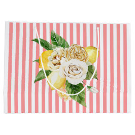 Citroner och ro på rosa rand