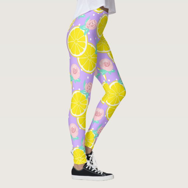 Citroner och Rosor Leggings (Höger)
